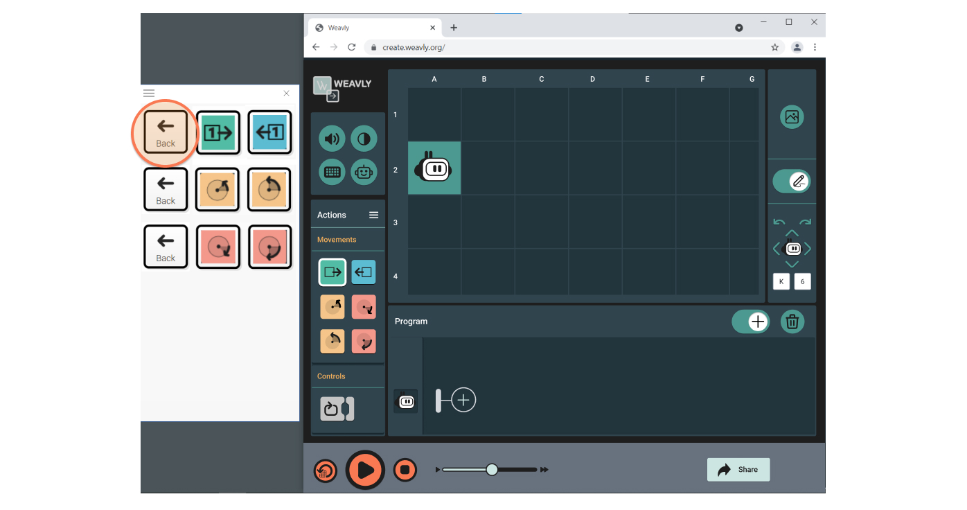 Selecting back to go back to the Grid3 main panel. Selecting back to go back to the Grid3 main panel.